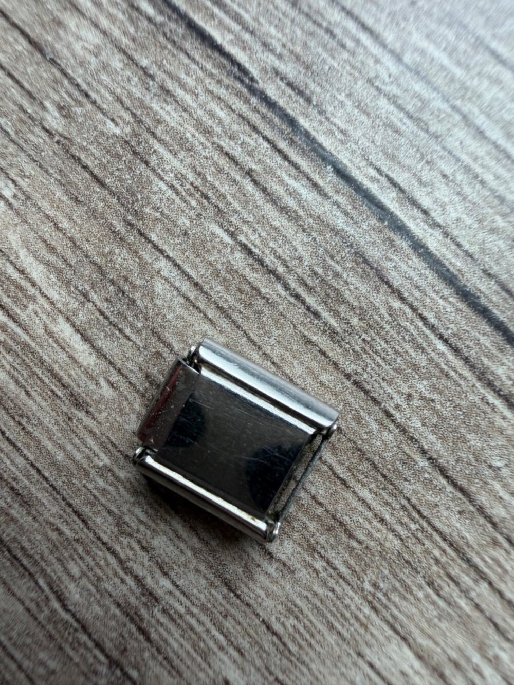 Vintage Italian Stainless Steel Charm With Football - Picture 2 of 2